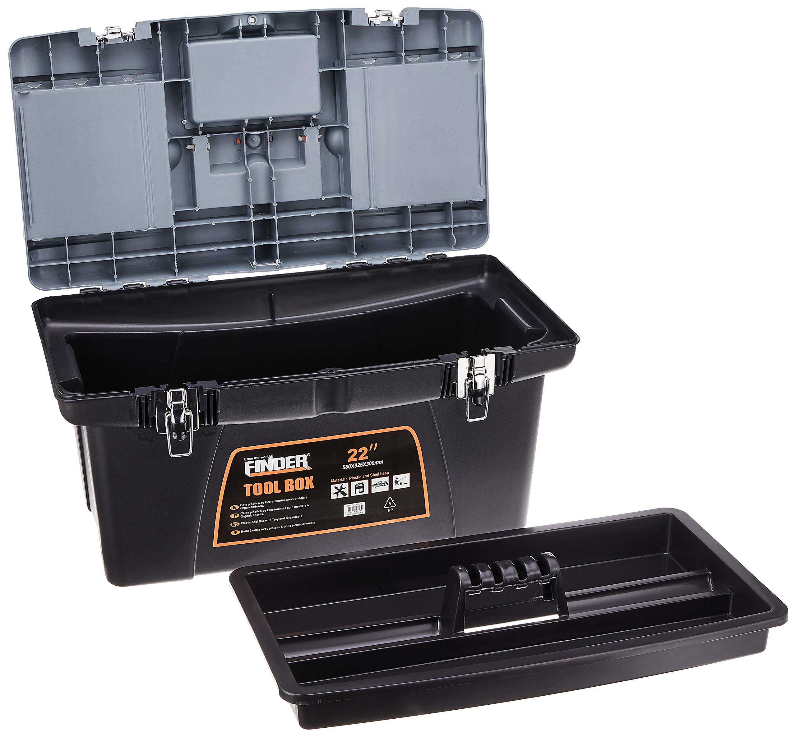 FINDER - Plastic Tool box (22 Inch) : Amazon.sg: DIY and Tools